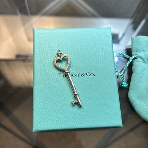 Tiffany & Co. Heart Key in Silver 2 Inch Charm